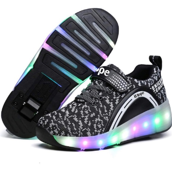 SD Speed Other - SDSPEED Kids Roller Skate Shoes with Single Wheel Shoes Sport Sneaker LED 5